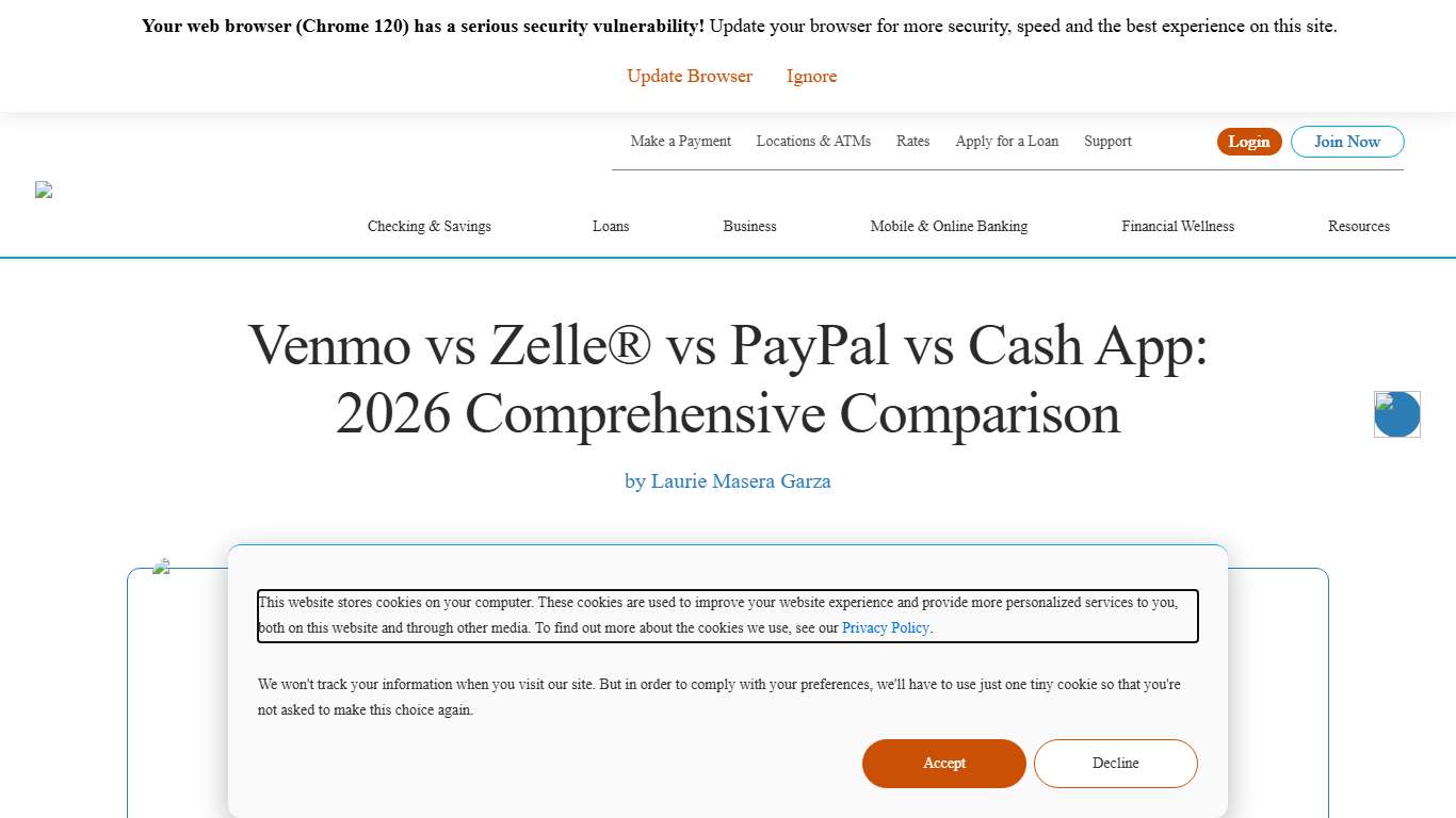 Venmo vs Zelle® vs PayPal vs Cash App: 2026 Comprehensive Comparison PrimeWay Federal Credit Union